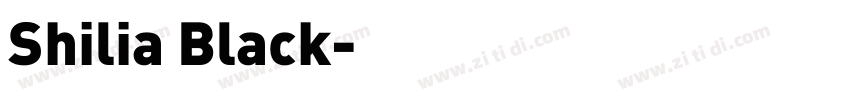 Shilia Black字体转换